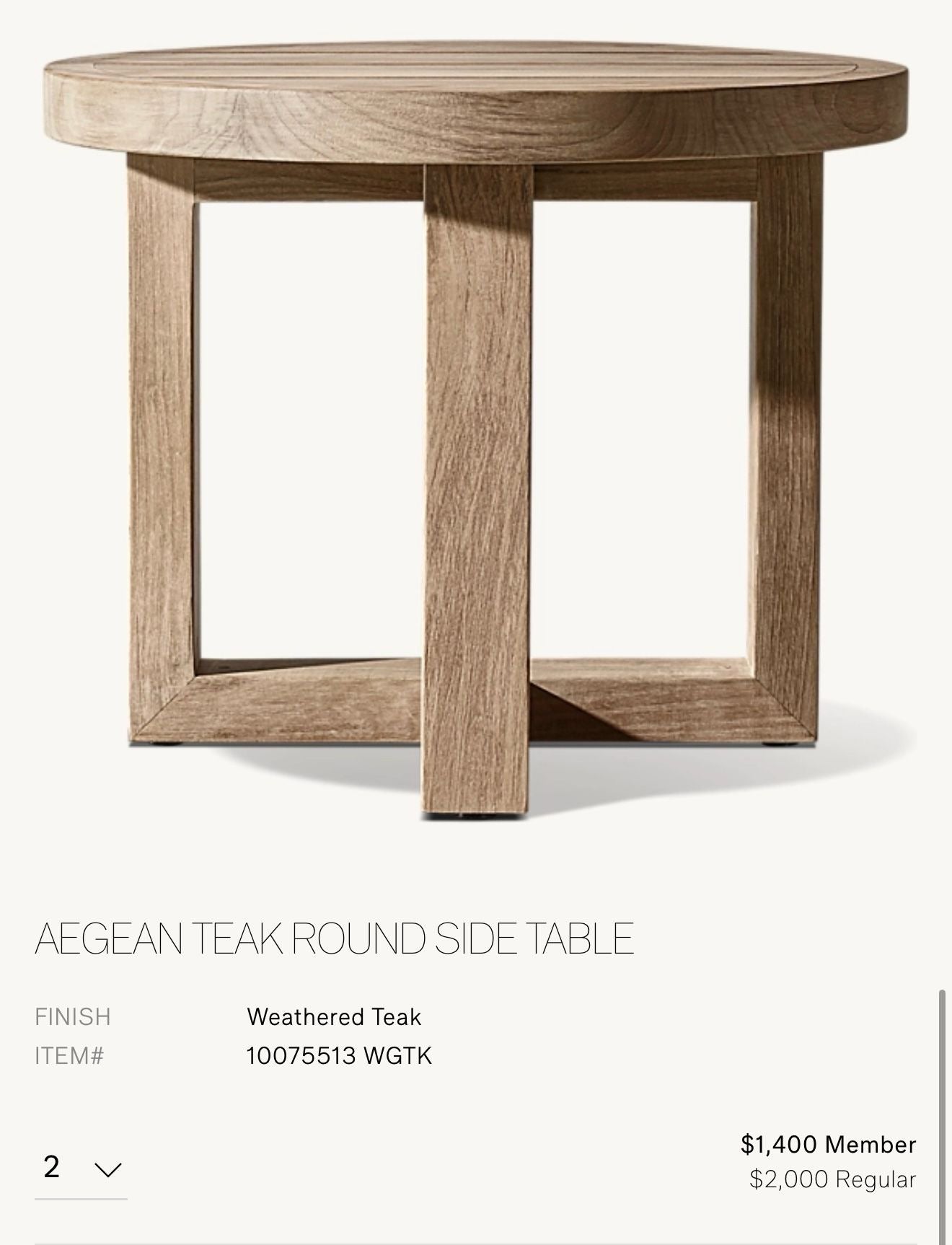 RH Outdoor Chairs Set