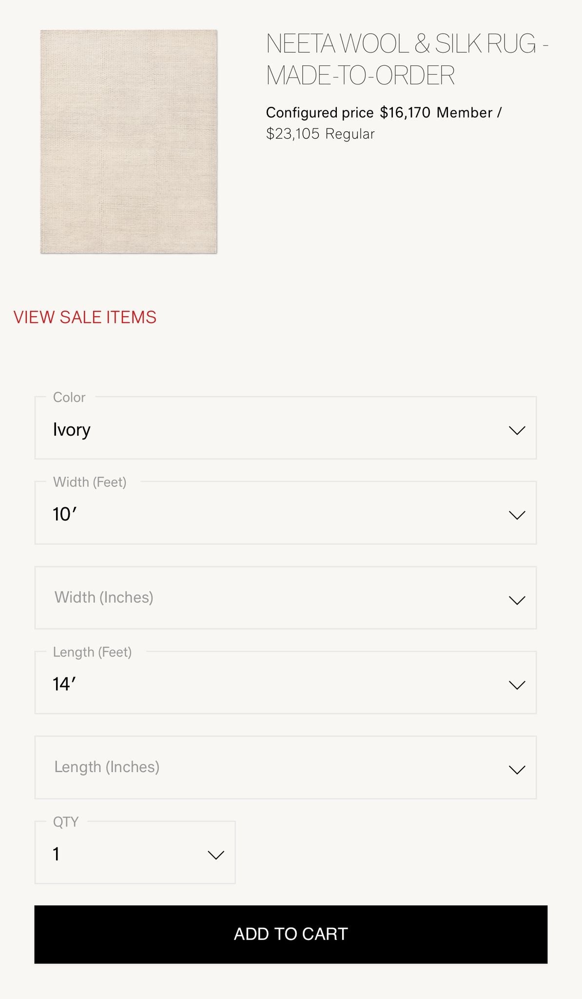 Restoration Hardware Rug