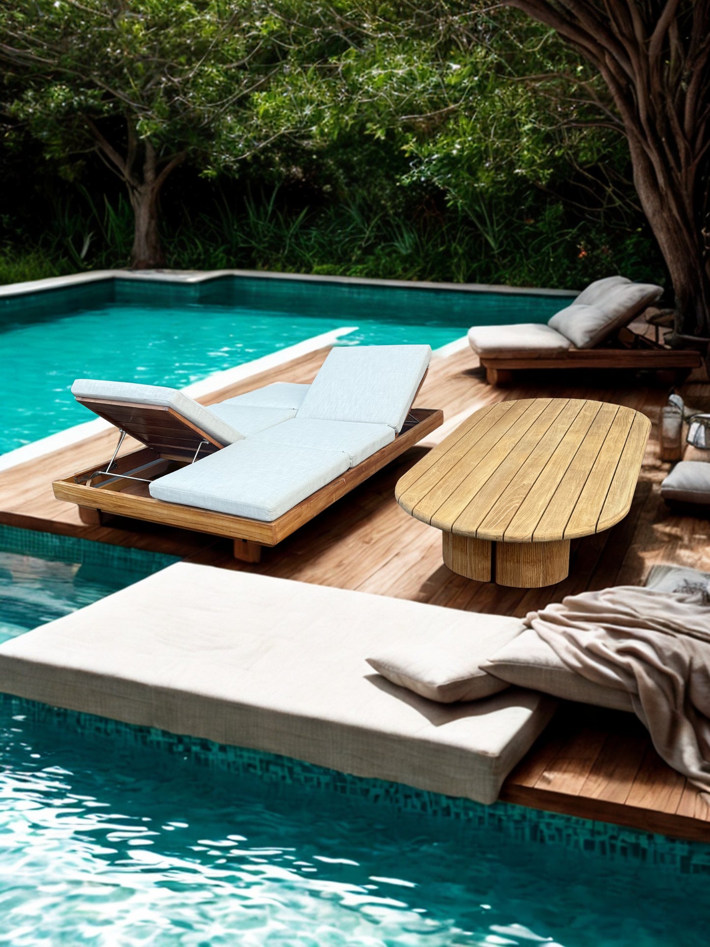 RH Maya Daybed and Table