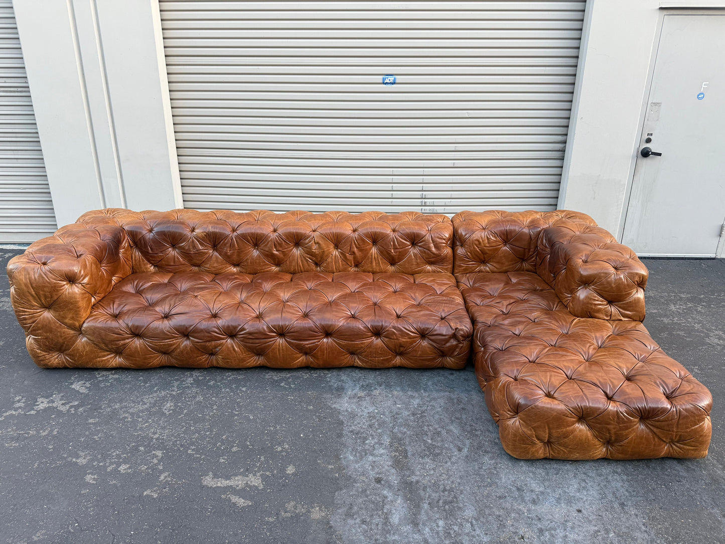 Restoration Hardware Leather Sectional